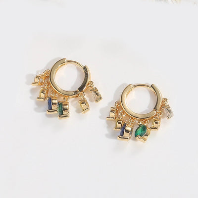 1 Pair Elegant Simple Style Commute Animal Devil's Eye Enamel Inlay Copper Zircon 14K Gold Plated Drop Earrings Earrings