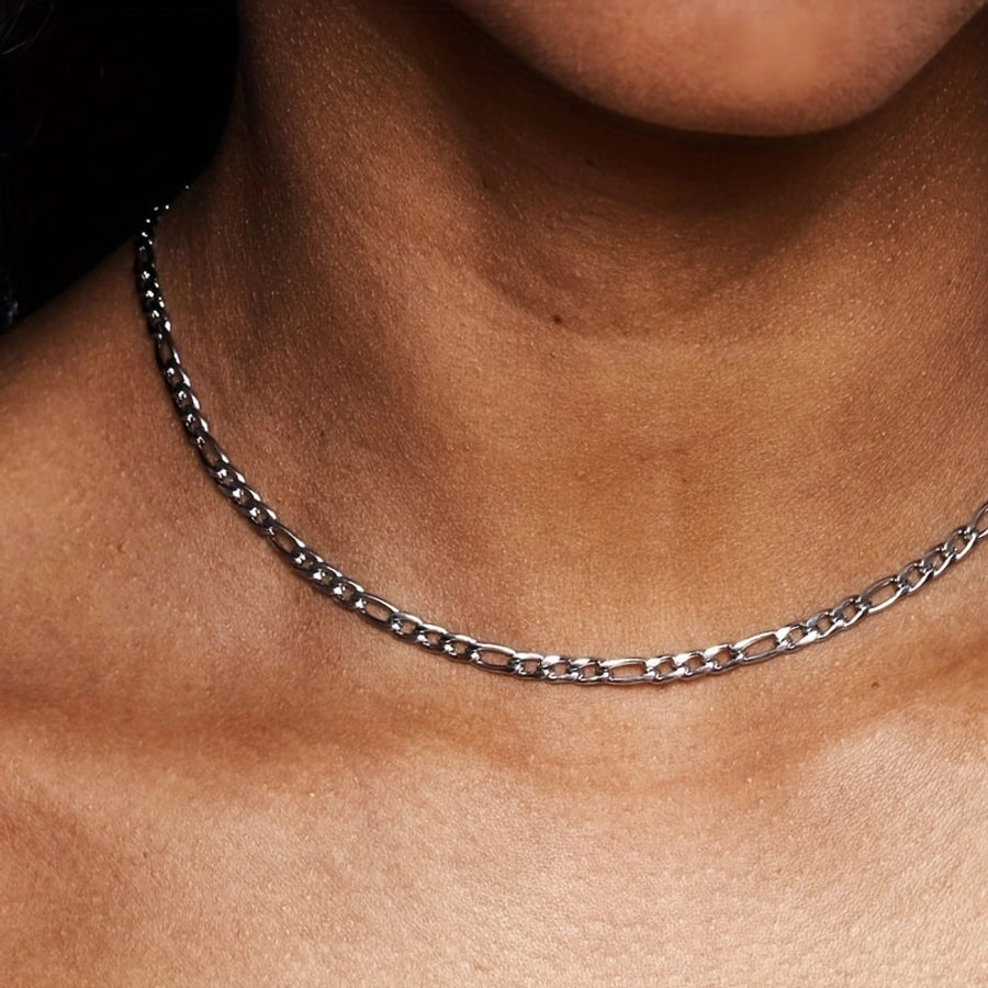 Jewelry Simple Style Classic Style Streetwear Geometric 304 Stainless Steel 18K Gold Plated Bracelets Necklace