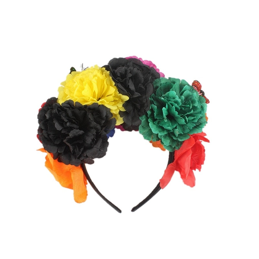 Halloween Retro Women's Flower Epoxy Hair Band Party Headpieces