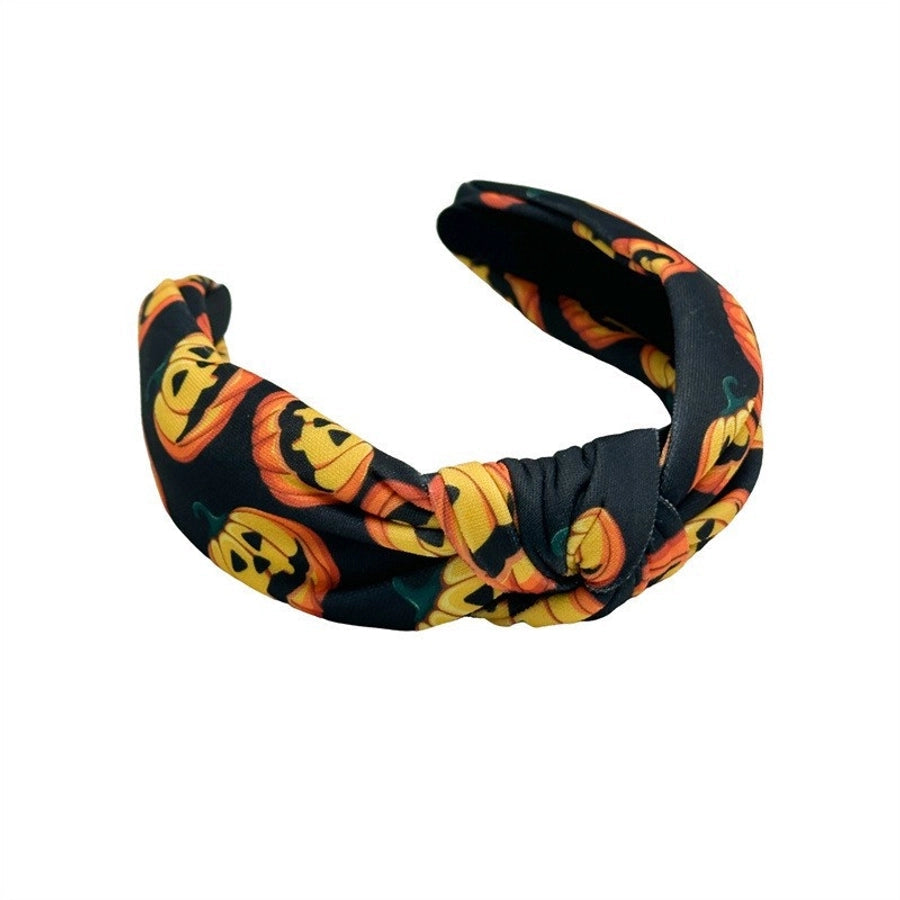 Women's Shiny Spider Web Skull Cloth Hair Band