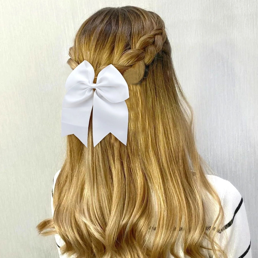 Europe and the United States 8inch large bow rubber band hair band hair rope thread webbing large dovetail headdress manufacturers in stock