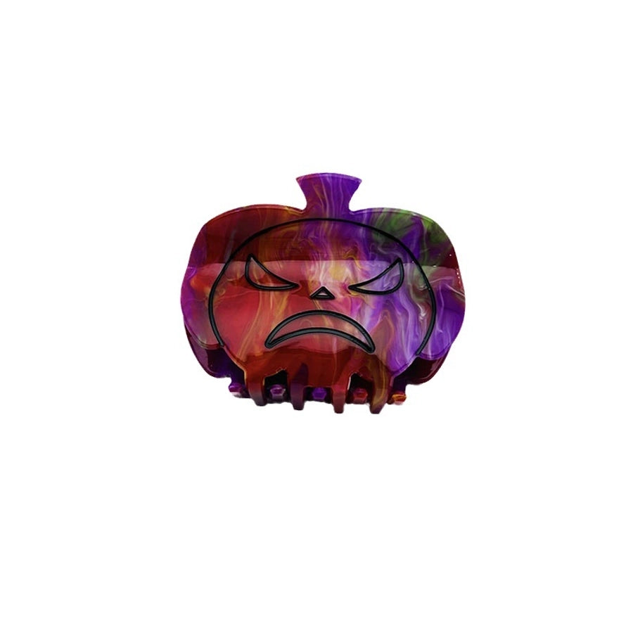 Halloween Original Design Women's Skull Arylic Carving Hair Clip Hair Claws