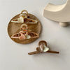 Women's IG Style Sweet Heart Shape Alloy Hair Claws