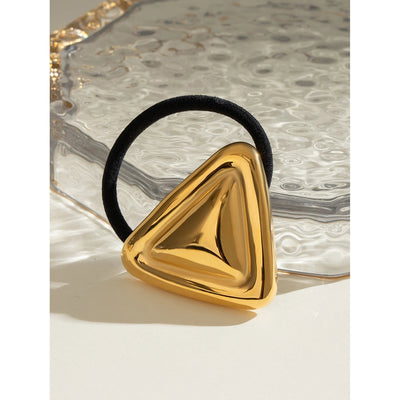 Women's IG Style Triangle 304 Stainless Steel Plating Hair Tie