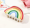 Women's Sweet Rainbow Plastic Hair Claws