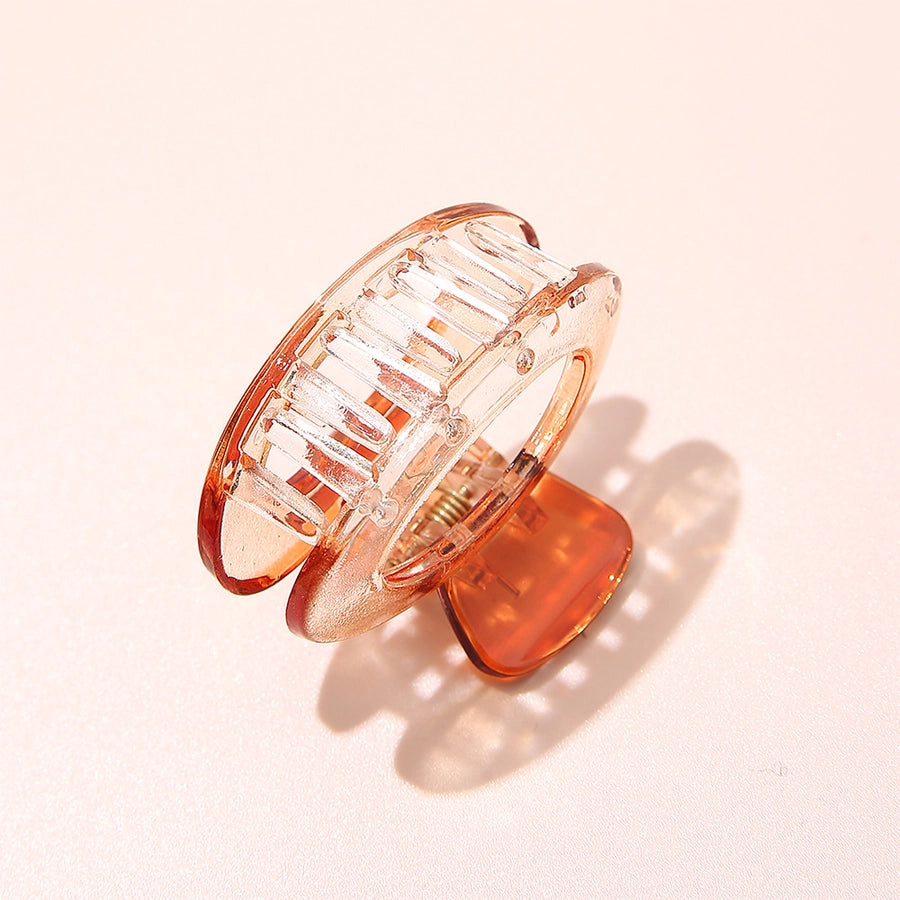 Gradient Small Grab Clip Small Disc Hairpin Environmentally Friendly Acetic Acid Shark Clip Transparent Oval Hair Grab Children's Clip