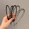 simple style solid color metal hair band