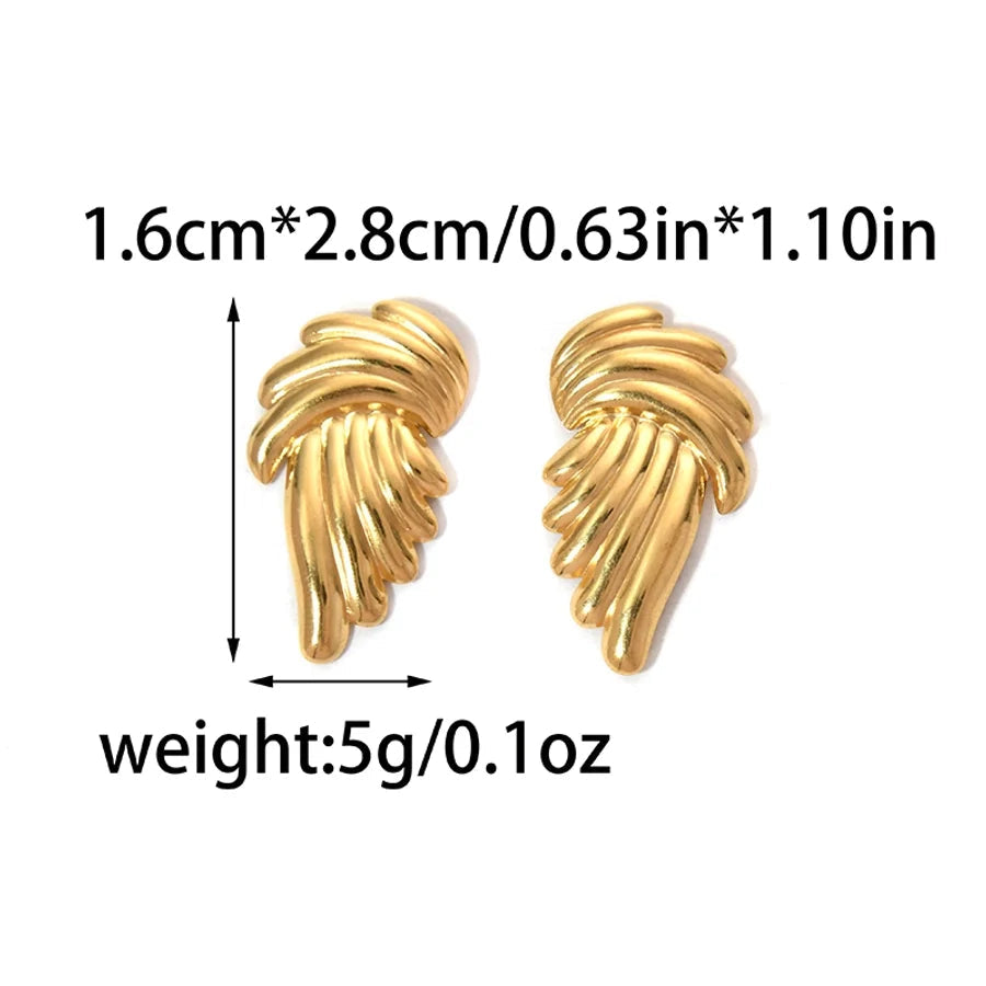 Stainless Steel Electroplating Fashion Wings Shape Jewelry Suit