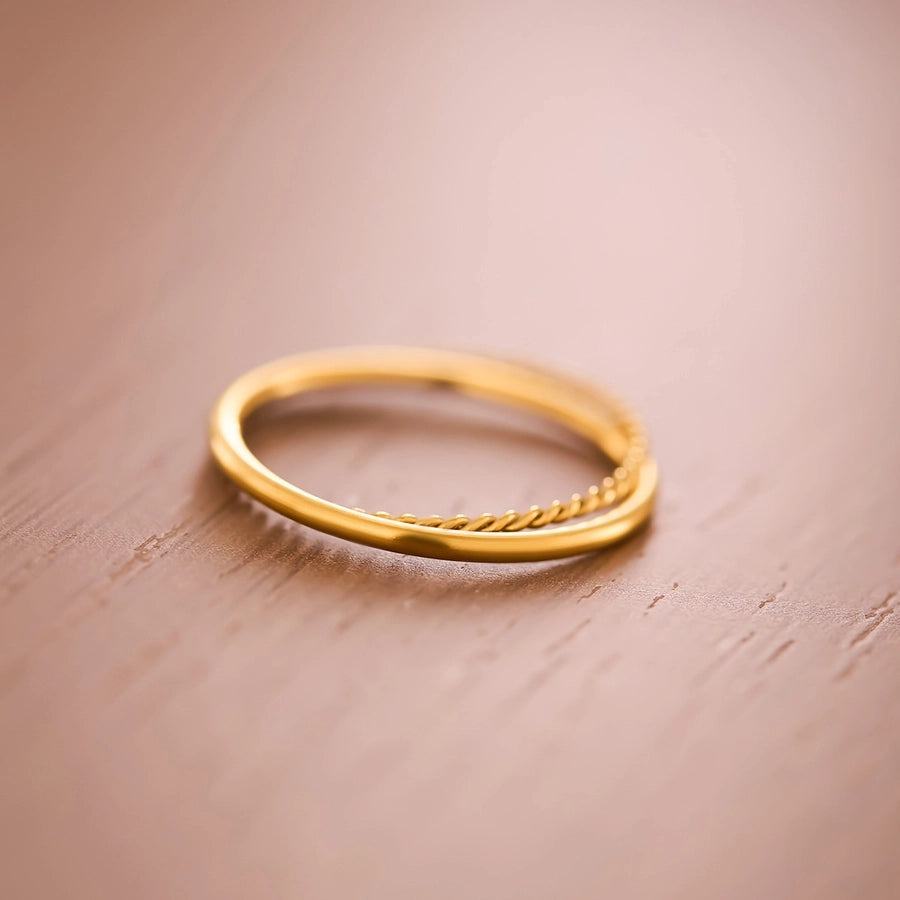 Jewelry Simple Style Geometric Titanium Steel Plating Rings