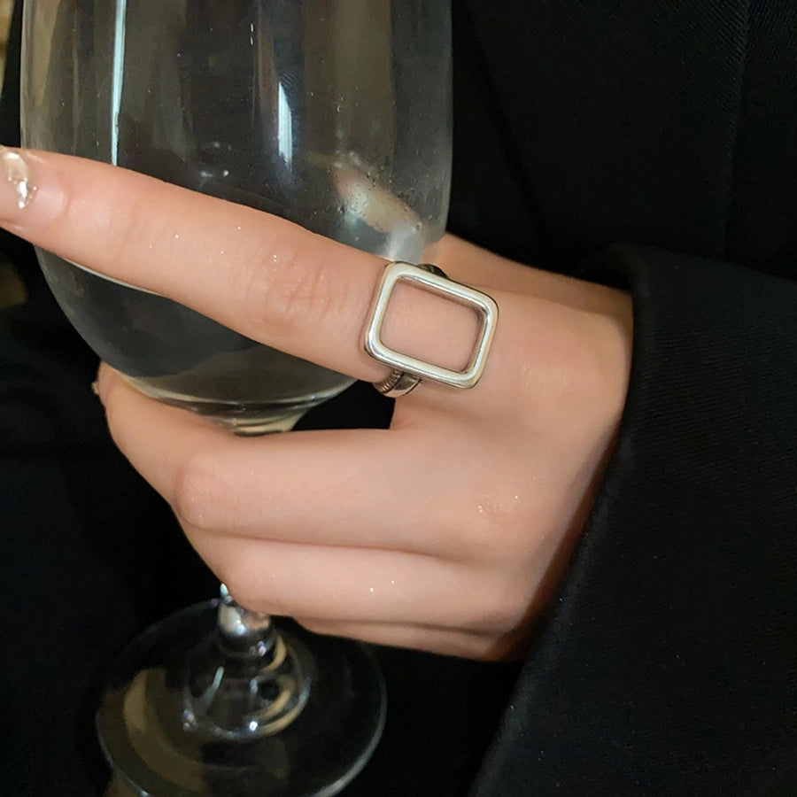 Copper Plating Geometric Open Rings