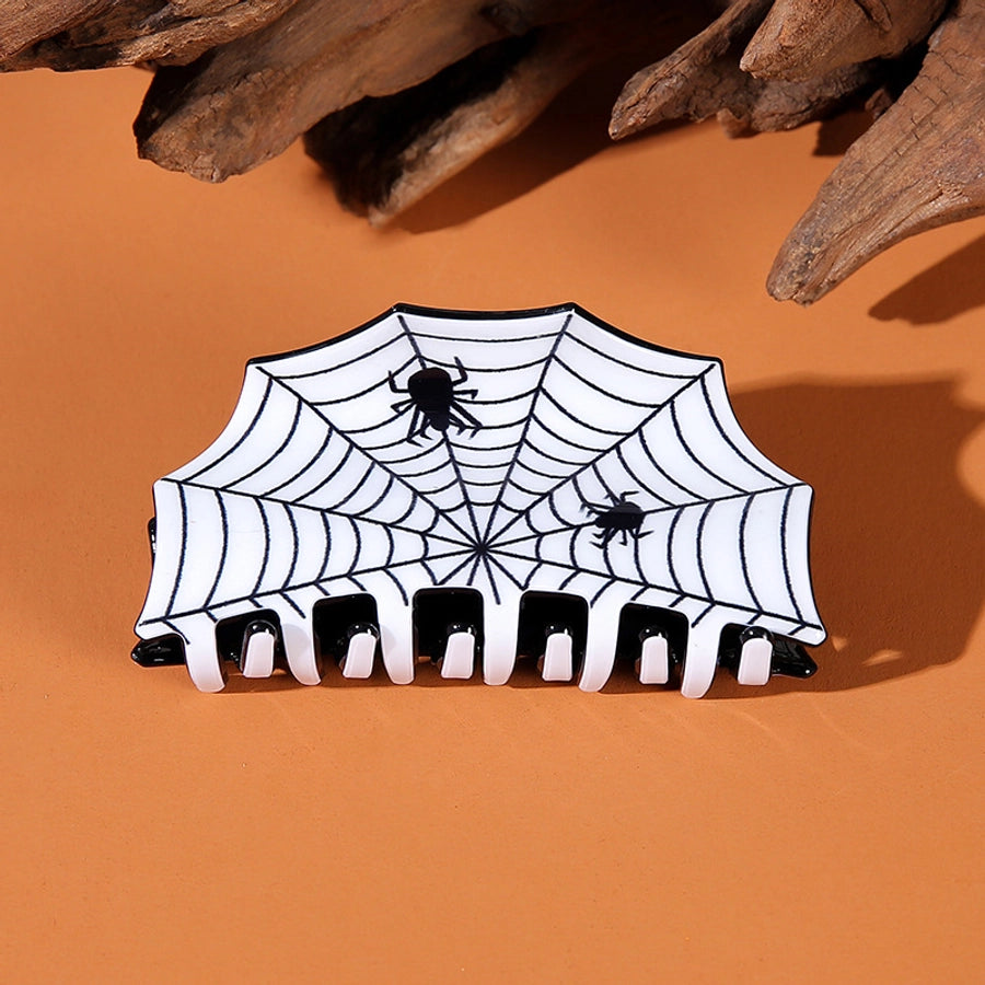 Halloween Casual Simple Style Women's Spider Spider Web Arylic Hair Claws
