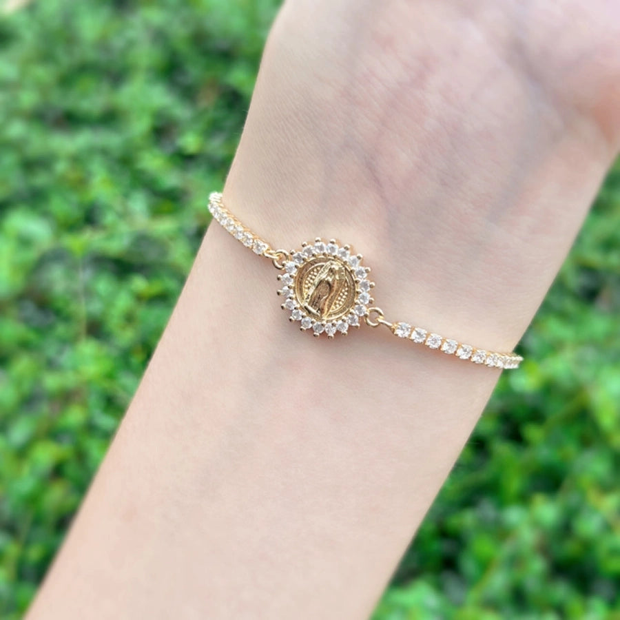 Copper Faith Round Bracelets