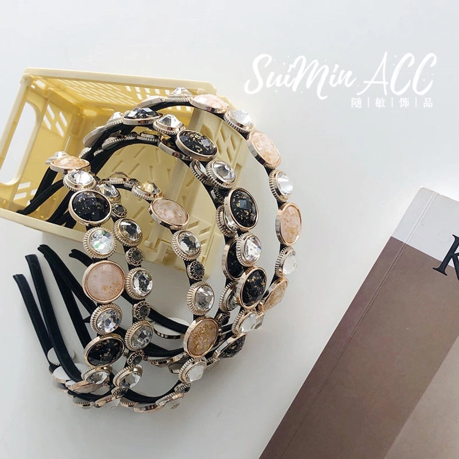 korean new fashion diamond retro hair band