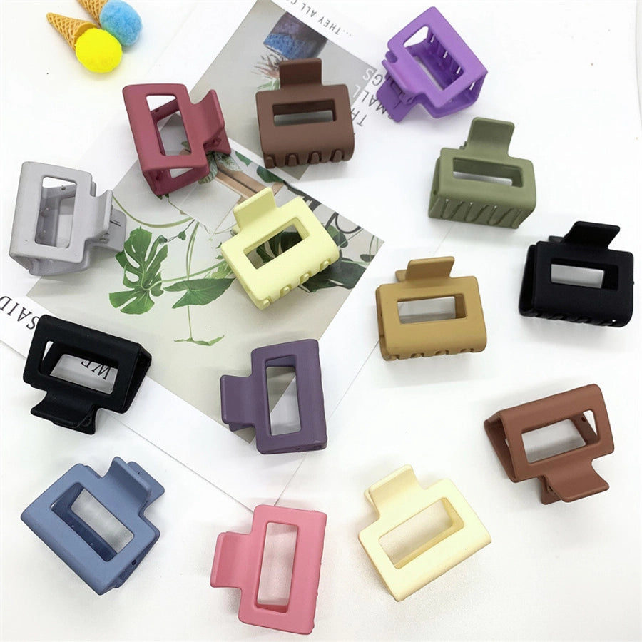 simple style solid color arylic hair claws 1 piece