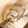 Retro Simple Style Commute Geometric 304 Stainless Steel Cuff Bracelets In Bulk