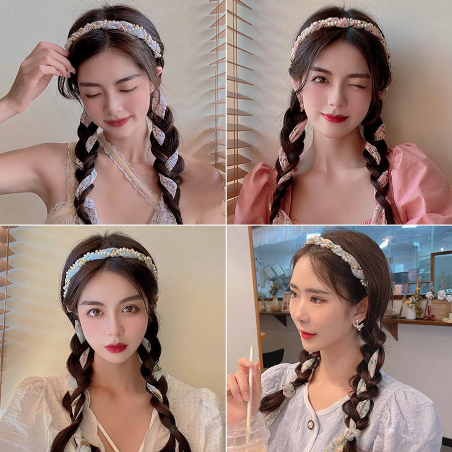 Women's Simple Style Ditsy Floral Cloth Hair Band