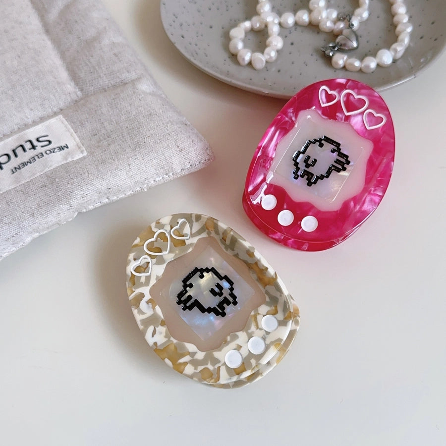 Cute Women's Heart Shape Acetic acid sheets Hair Claws