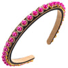 Women's Elegant Glam Round Imitation Pearl Cloth Inlay Rhinestones Hair Band