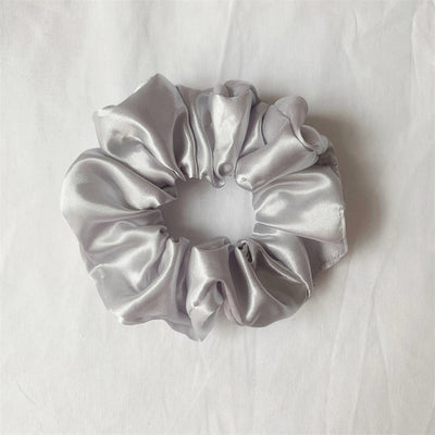 simple style commute solid color cloth handmade pleated hair tie