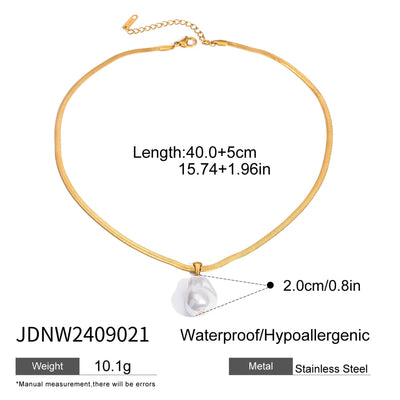 Jewelry Simple Style Classic Style Irregular 304 Stainless Steel Pendant Necklace