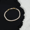 Jewelry Casual Elegant Shiny Round Copper Zircon K Gold Plated Bracelets
