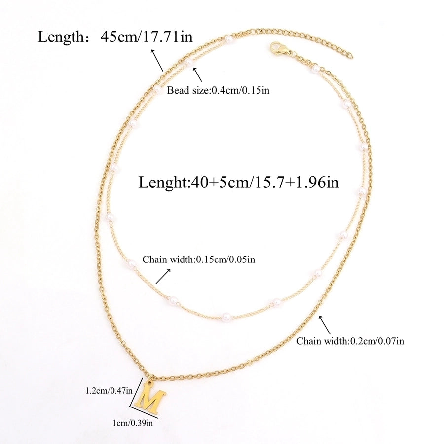 Jewelry Simple Style Commute Letter 201 Stainless Steel 304 Stainless Steel Pendant Necklace