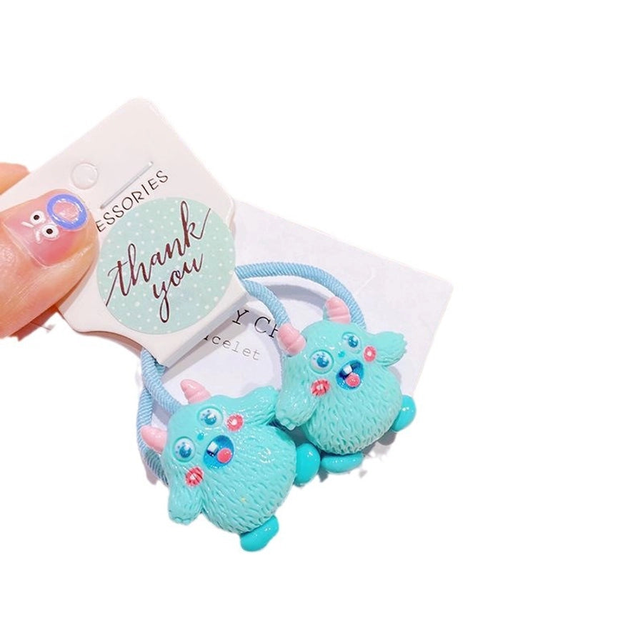 HD2118A03 knock cute chubby toot dancing little monster spring and summer elastic hair band Sweet girl hair accessories Korean ins