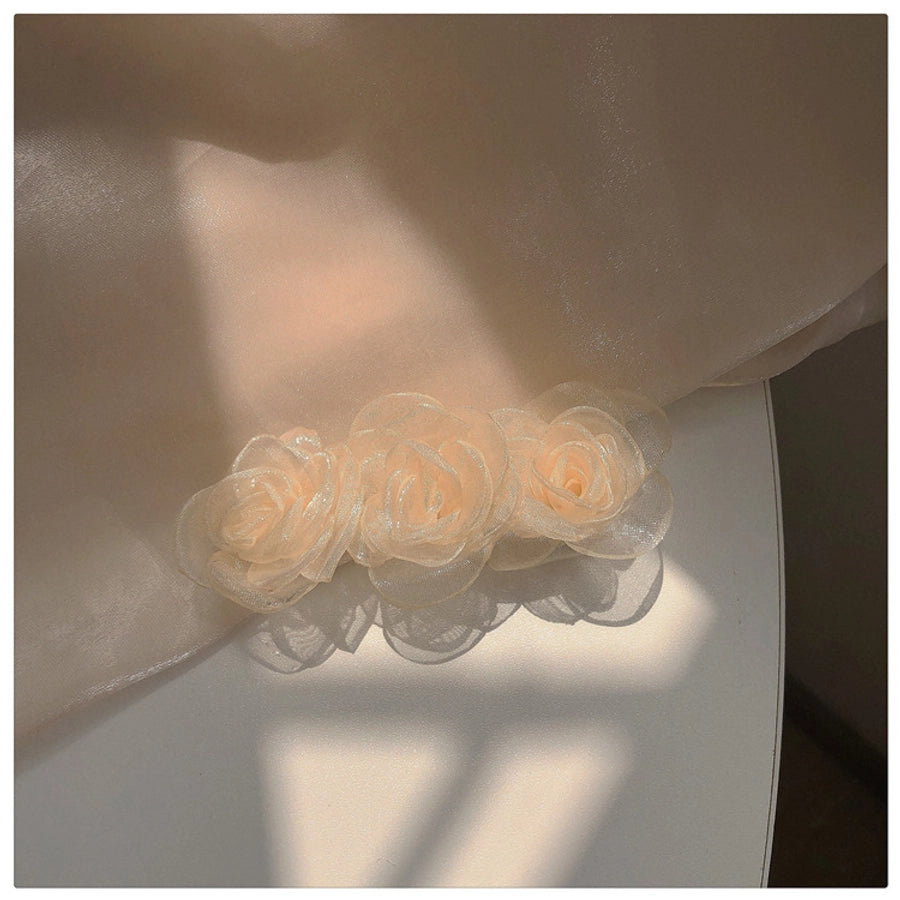 sweet flower cloth hair clip 1 piece