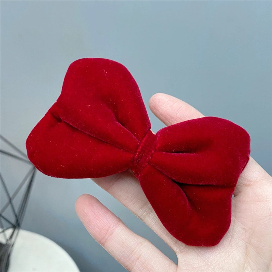 new red big bow headband sweet korean cute hair accessories