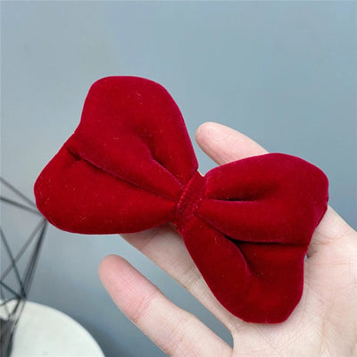 new red big bow headband sweet korean cute hair accessories