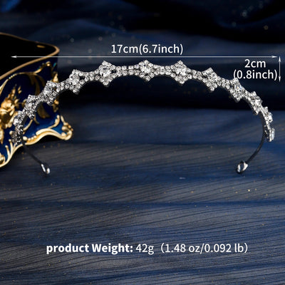 Women's Luxurious Geometric Copper Inlay Rhinestones Hair Band