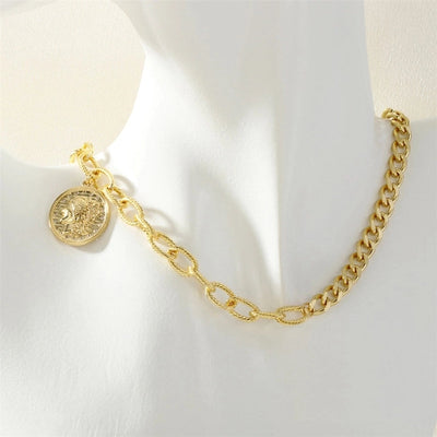 Jewelry Hip-Hop Portrait Copper Zircon Inlay Pendant Necklace