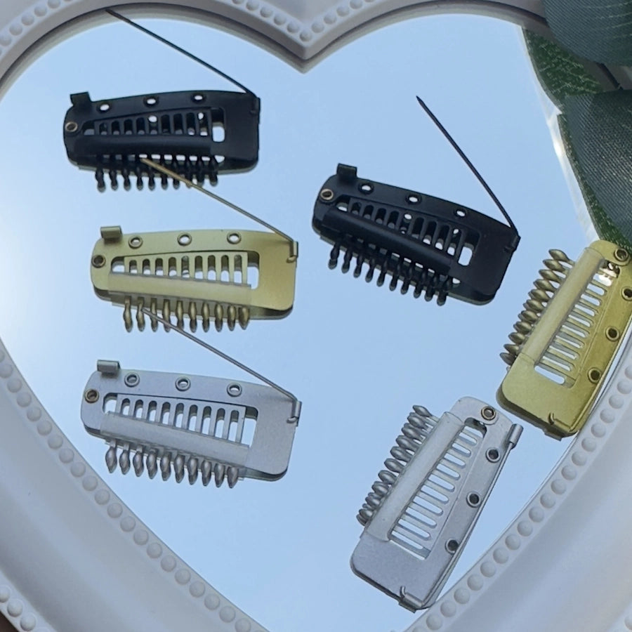 hot sale stainless steel Chunni clip + brooch hat clip wig hair piece stainless steel elastic BB clip