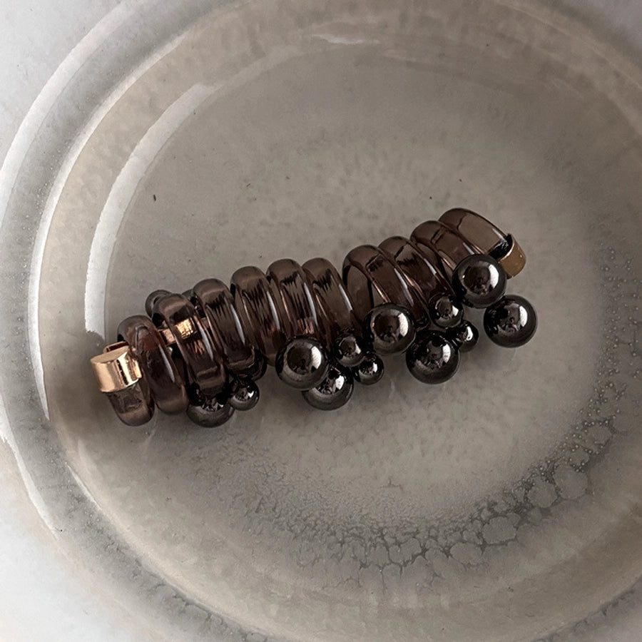 Japanese Style Bubble Braid Hair Braiding Artifact High Ponytail Telephone Line Hair Ring Headwear Headband Simple Rubber Tendon Women's Hair Rope