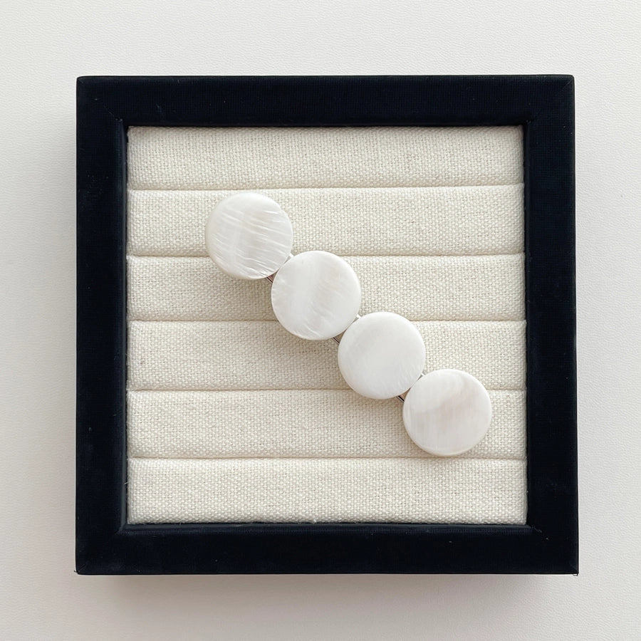 Women's Cute Vacation Marine Style Geometric Alloy Shell Patchwork Inlay Shell Hair Clip