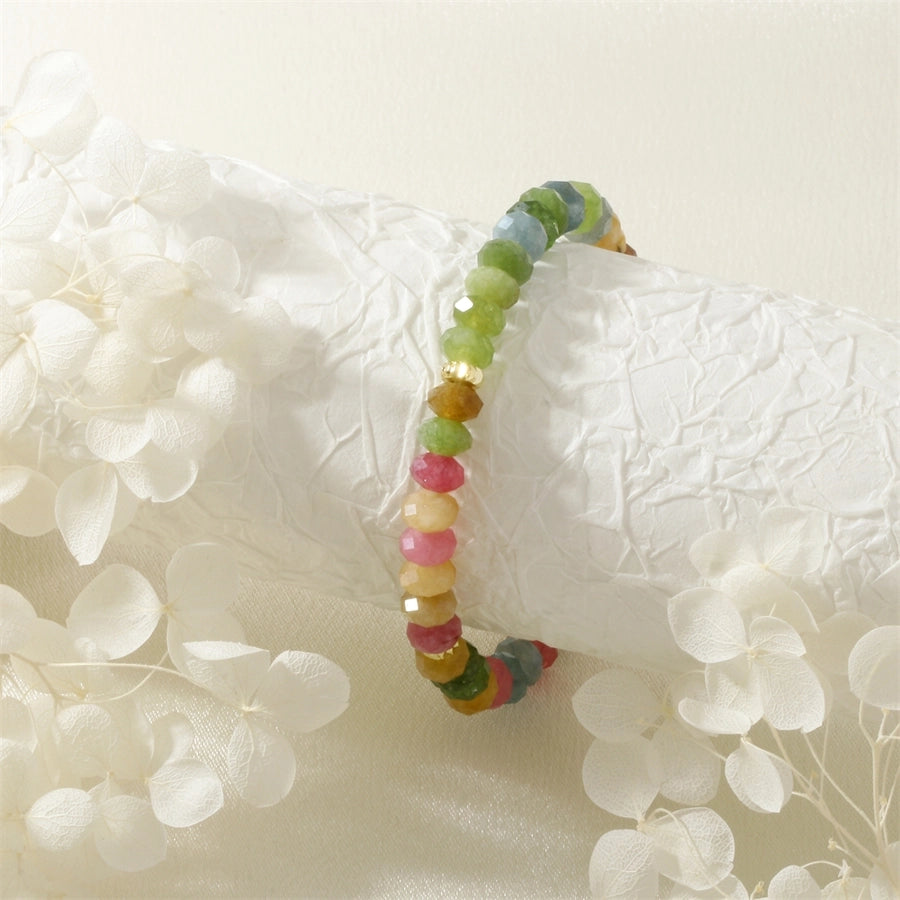 IG Style Handmade Round natural stone  Copper Bracelets In Bulk