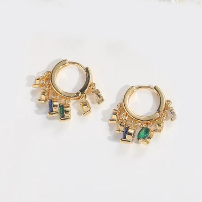 1 Pair Elegant Simple Style Commute Animal Devil's Eye Enamel Inlay Copper Zircon 14K Gold Plated Drop Earrings Earrings