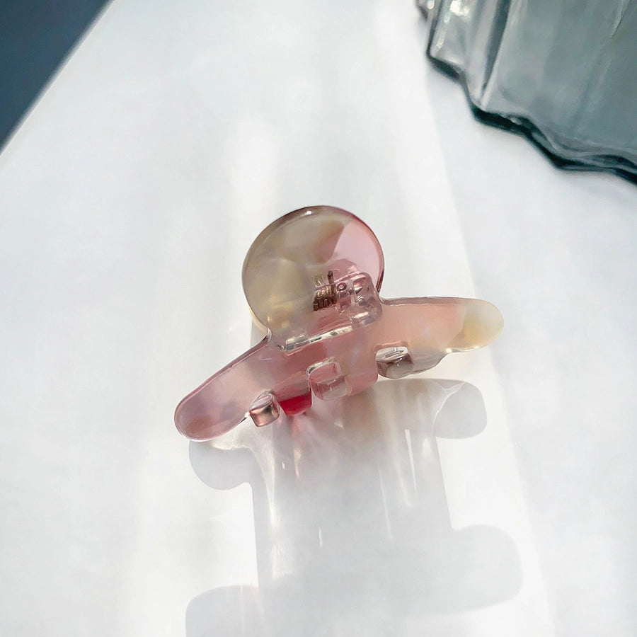 cute color block acetic acid sheets plating hair claws 1 piece