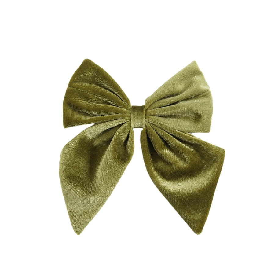 Women's Retro Bow Knot Flannel Hair Clip