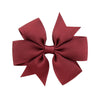 fashion baby v-shaped ribbed ribbon bow hairpin hair accessories