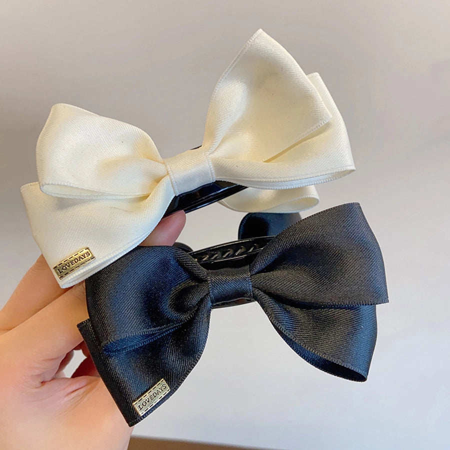 Women's Simple Style Bow Knot Cloth Hair Claws