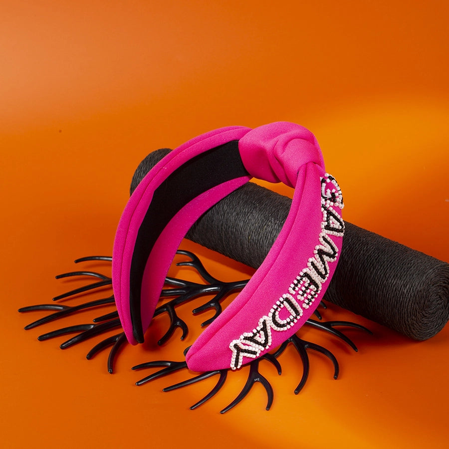 Women's Hip-Hop Retro Funny Letter Cloth Hair Band