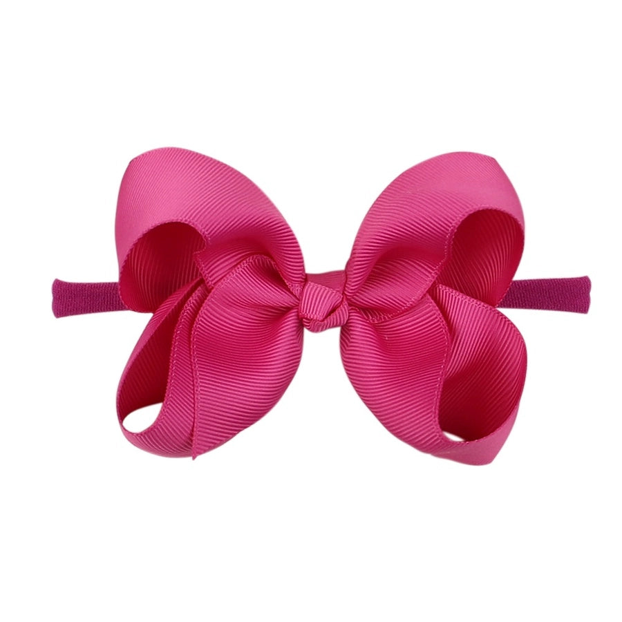2337 20 color bubble flower headband new children bow nylon hair band  baby hair accessories