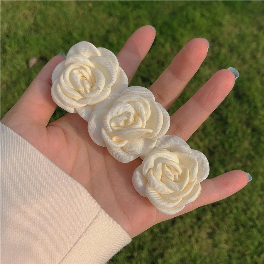 sweet flower cloth hair clip 1 piece