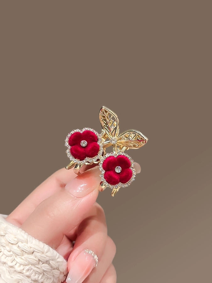 Women's Casual Simple Style Streetwear Floral Alloy Hair Claws