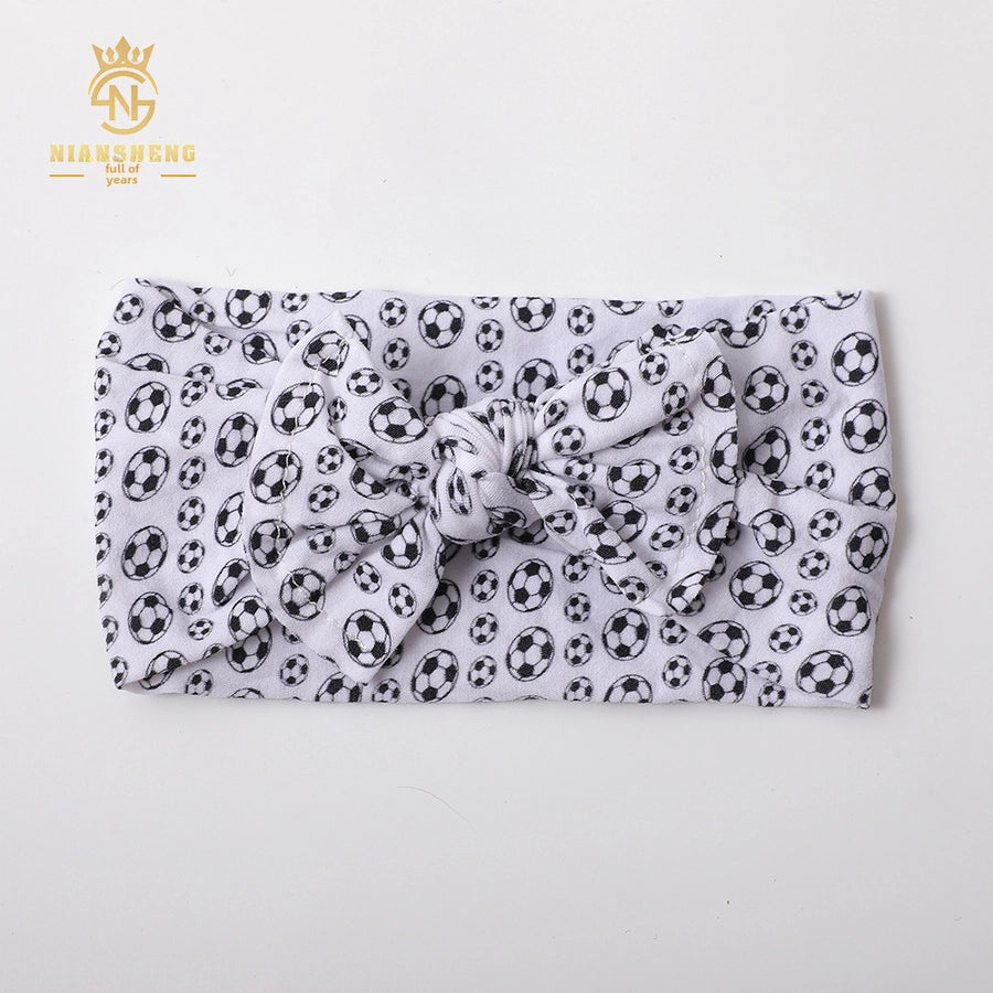 New  children's headdress jacquard soft hair tie bow hair band baby newborn headband baby hair band