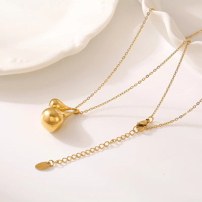 Jewelry Preppy Style Simple Style Artistic Water Droplets 304 Stainless Steel Sweater Chain