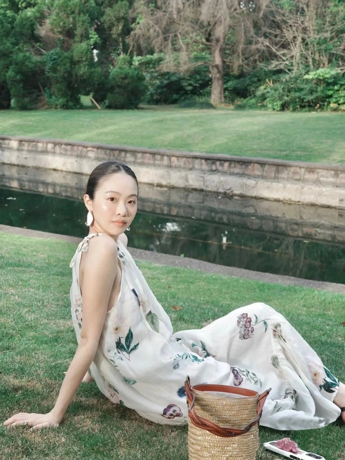 Drip glazed Brass 24K Gold Plated Inlay Leaves Water Droplets Zircon Open Rings