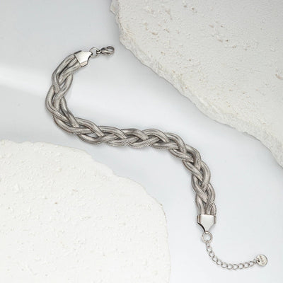 Casual Vacation Sweet Twist 304 Stainless Steel 14K Gold Plated Bracelets In Bulk