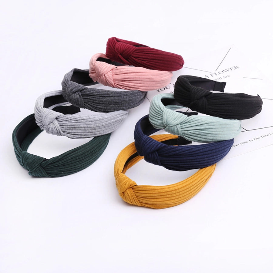 fashion solid color cloth handmade hair band 1 piece
